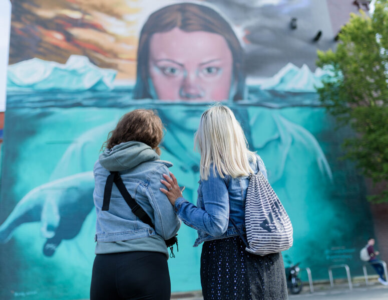 Greta Thunberg Graffiti Bristol Open Doors